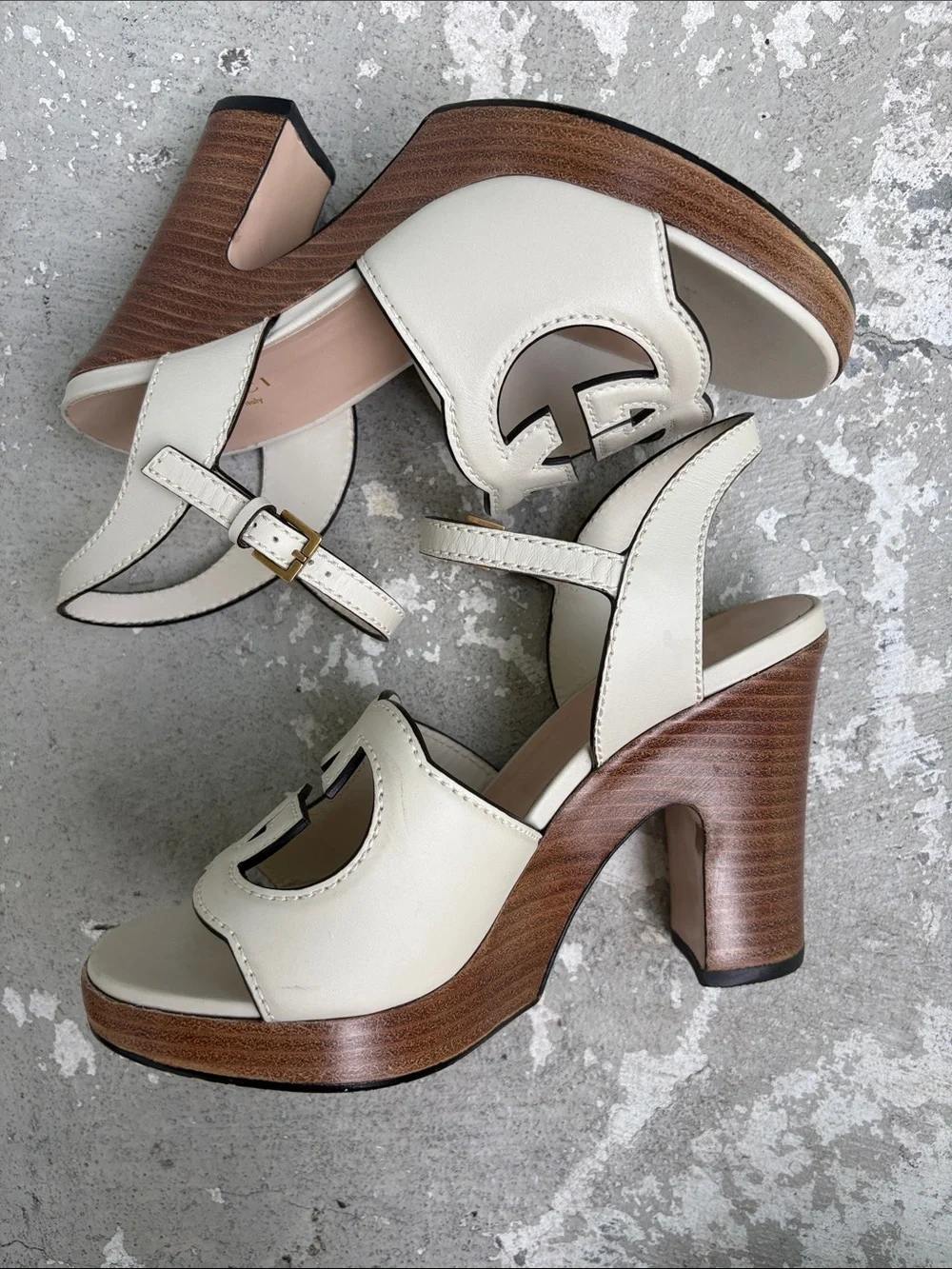 Gucci GG cut out platforms